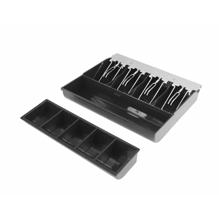  Денежный ящик Microinvest LB-330T ручной + PUSH., 335х368х80, черный, малый  фото в интернет-магазине Бизнес РОСТ  - торговое оборудование.